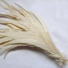 Перья петуха 35-40 см. 1 шт. Бежевый цвет