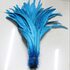 Перья петуха 35-40 см. 1 шт. Голубой цвет