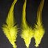 Перья петуха 10-15 см. 20 шт. Желтого цвета