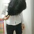 Перья страуса 35-40 см. Черный цвет