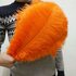Перья страуса 35-40 см. Оранжевый цвет