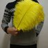 Перья страуса 35-40 см. Желтый цвет