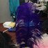 Премиум перья страуса 40-45 см. Фиолетовый цвет