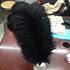 Премиум перья страуса 45-50 см. Черный цвет