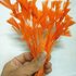 Перья индейки "Геометрия" 10-15 см. 20 шт. Оранжевый цвет