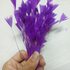 Перья индейки "Геометрия" 10-15 см. 20 шт. Фиолетовый цвет