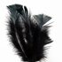 Плоские перья индейки 12-18 см. 20 шт. Черный цвет
