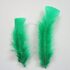 Плоские перья индейки 12-18 см. 20 шт. Зеленый цвет