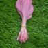 Перья гуся на ножке 13-18 см. 10 шт. Розового цвета
