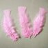 Плоские перья индейки 12-18 см. 20 шт. Розовый цвет