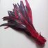 Перья петуха двухцветные 30-35 см. Красный цвет