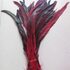 Перья петуха двухцветные 30-35 см. Красный цвет