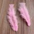 Плоские перья индейки 12-18 см. 20 шт. Розовый цвет