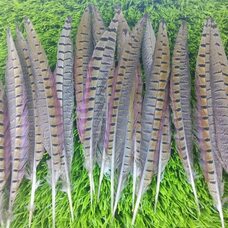 Декоративные перья 25-30 см. Натуральный цвет