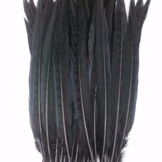 Декоративные перья 25-30 см. Черные