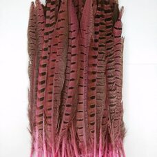 Декоративные перья 25-30 см. Розовые