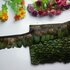 Тесьма из декоративных перьев Pheasаnt 4-6 см, 1м. Зеленая #12