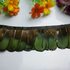Тесьма из декоративных перьев Pheasаnt 4-6 см, 1м. Зеленая #12