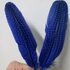 Перья цесарки 17-22 см. 10 шт. Синего цвета