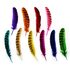 Декоративные перья Pheasаnt 10-15 см. 10 шт. Красные