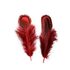 Декоративные перья Pheasаnt разноцветные 5-8 см. 20 шт. Красные