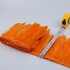 Тесьма из перьев гуся на ленте 15-20 см., 1м. Оранжевый цвет