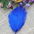 Перья страуса 15-20 см. Синий цвет