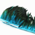 Тесьма из перьев петуха на ленте 12-20 см, 1м. Голубой цвет