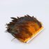 Тесьма из перьев петуха на ленте 12-20 см, 1м. Оранжевый цвет
