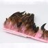 Тесьма из перьев петуха на ленте 12-20 см, 1м. Светло-розовый цвет
