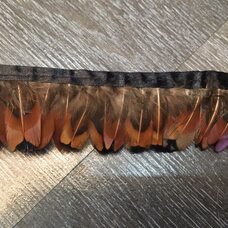 Тесьма из декоративных перьев фазана 4-5 см, 1м. 6