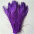 Цветные перья павлина 25-30 см. Фиолетовый цвет