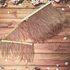 Тесьма из перьев страуса на ленте 13-15 см, 1м. - Светло-коричневый цвет