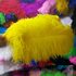 Премиум перья страуса 65-70 см. Желтый цвет