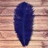 Перья страуса 25-30 см. Синий цвет