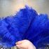 Перья страуса 30-35 см. Синий цвет