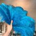 Перья страуса 30-35 см. Голубой цвет
