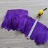 Тесьма из перьев гуся на ленте 15-20 см, 1м. Фиолетовый цвет