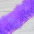 Тесьма из перьев марабу на ленте 15-18 см, 1м. Фиолетовый цвет