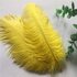 Премиум перья страуса 65-70 см. Желтый цвет