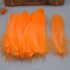 Пушистые перья гуся 13-18 см, 20 шт. Оранжевого цвета