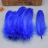 Пушистые перья гуся 13-18 см, 20 шт. Синего цвета