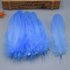 Пушистые перья гуся 13-18 см, 20 шт. Water blue