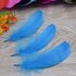 Пушистые перья гуся 13-18 см, 20 шт. Голубого цвета