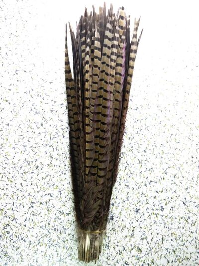 Декоративные перья Pheasаnt 40-45 см. (Хвост) 1 шт. Натуральный цвет