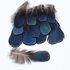Декоративные перья алмазного Pheasаnt 7-10 см. Голубые. 10 шт.