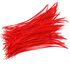 Перья гуся 15-20 см. биот (нити) - 10 шт. Красный цвет