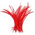 Перья гуся 15-20 см. биот (нити) - 10 шт. Красный цвет