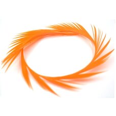 Перья гуся 15-20 см. биот (нити) - 10 шт. Оранжевый цвет
