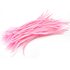 Перья гуся 15-20 см. биот (нити) - 10 шт. Розовый цвет
